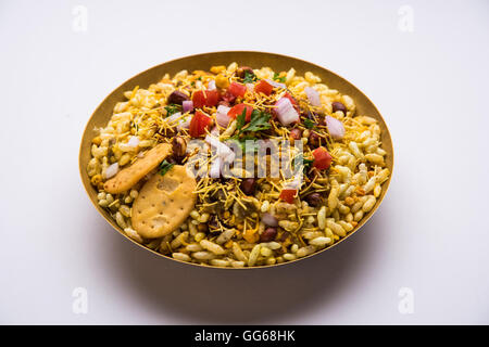 indian favourite chat or snack item Bhel or Bhelpuri Stock Photo