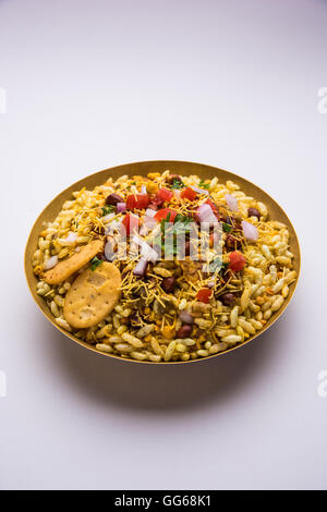 indian favourite chat or snack item Bhel or Bhelpuri Stock Photo