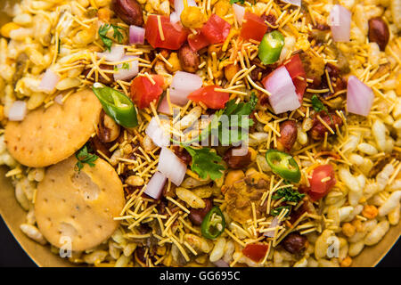 indian favourite chat or snack item Bhel or Bhelpuri Stock Photo