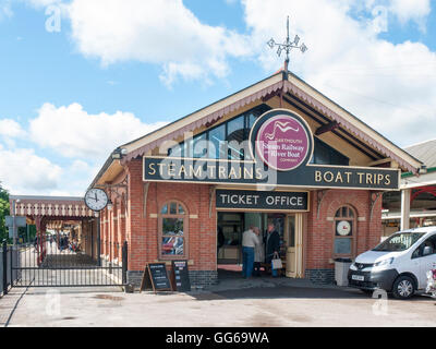 Dartmouth Railway and River Boat Company ticket office in Paignton Devon UK Stock Photo