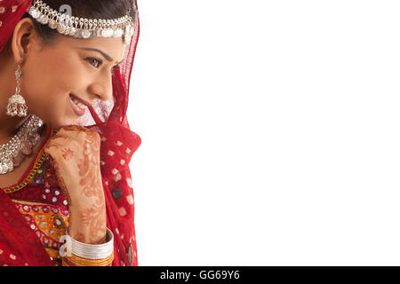 Portrait of a female dandiya dancer Stock Photo - Alamy