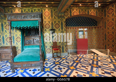 The Royal Chateau de Blois is located in the Loire Valley and was the residence of several French kings. Interior view. Stock Photo