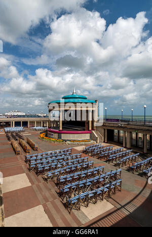 The art-deco bandstand on Eastbourne seafront Stock Photo