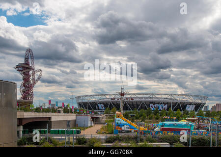 Queen Elizabeth II Olympic park Stock Photo