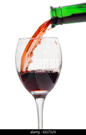 wine drink red alcohol bottle Stock Photo