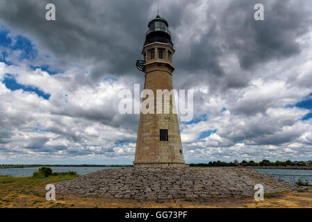 Buffalo Lighthouse on Lake Erie Stock Photo
