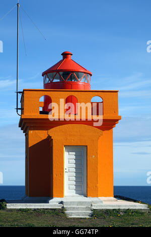 Osholar lighthouse, Iceland Stock Photo