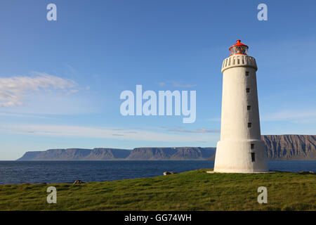 Haanes lighthouse, Iceland Stock Photo