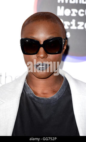 Laura Mvula attending the Hyundai Mercury Music Prize nominations at the Langham Hotel London. Stock Photo