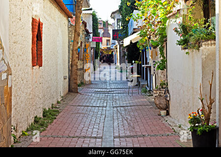 Shops and stalls in the side streets of Kusadasi Turkey Stock Photo