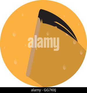 Isolated sickle icon on a stamp, Vector illustration Stock Vector