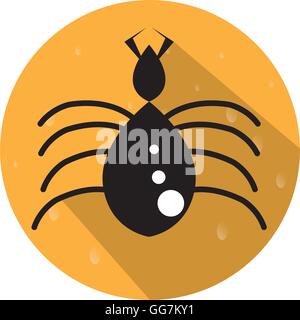 Isolated halloween icon on a stamp, Vector illustration Stock Vector