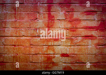 brick wall in red colors as a background Stock Photo