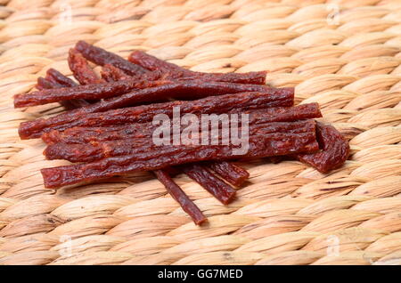Steak with herbs and beer on a wooden background Stock Photo