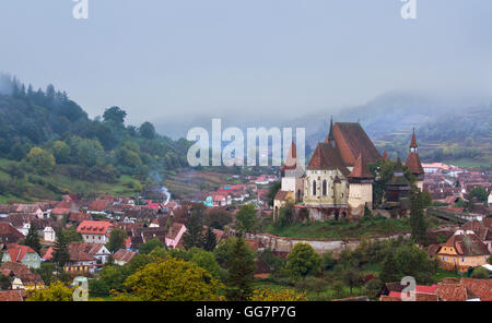 Fortified church in Transylvania - Biertan village, Romania Stock Photo