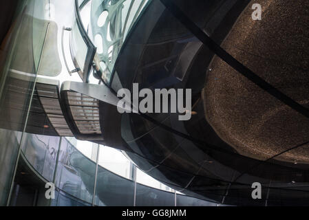Brighton, East Sussex, UK. 3rd August, 2016.Underneath the pod of the BA i360, Brighton. Credit:  Julia Claxton/Alamy Live News Stock Photo