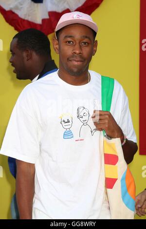 Singer Tyler, The Creator in stands during French Tennis Open at