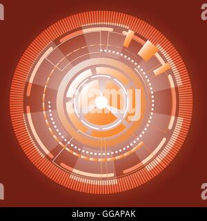 Cyber information gears abstract background, stock vector Stock Vector