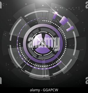 Technology transfer gears abstract background, stock vector Stock Vector