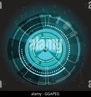 Technology transfer gears abstract background, stock vector Stock Vector