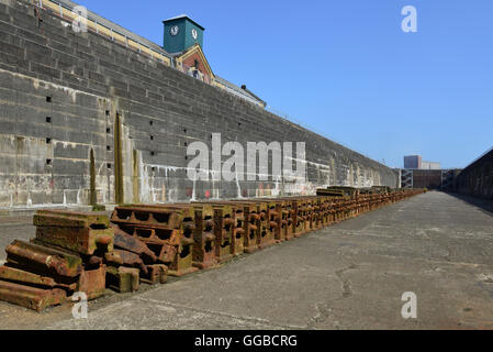 The Thompson Dry Dock where the Titanic sat, Belfast Stock Photo