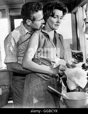 DER WILDESTE UNTER TAUSEND Hud USA 1963 Martin Ritt Hud (PAUL NEWMAN) und Alma (PATRICIA NEAL) Regie: Martin Ritt aka. Hud Stock Photo