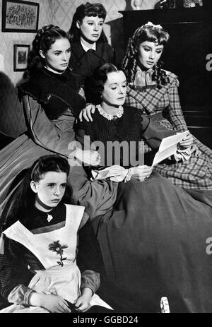 KLEINE TAPFERE JO Little Women USA 1949 Mervyn LeRoy Beth (MARGARET O'BRIEN), Meg (JANET LEIGH), Jo (JUNE ALLYSON), Amy (ELIZABETH TAYLOR) und Marmee March (MARY ASTOR) Regie: Mervyn LeRoy aka. Little Women Stock Photo