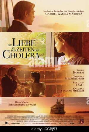 Liebe in den Zeiten der Cholera / Filmplakat Regie: Mike Newell aka. Love in the Time of Cholera Stock Photo