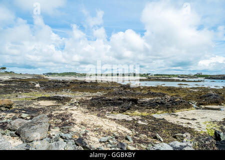 Silver Bay at Rhoscolyn at low tide, Anglesey, Rhosneigr, North Wales Stock Photo
