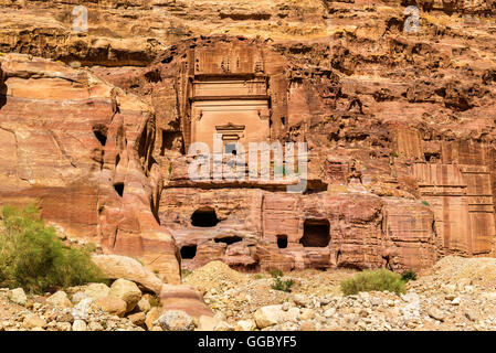 Aneisho Tomb at Petra. UNESCO Heritage Site in Jordan