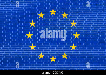 european union flag with texture on background Stock Photo - Alamy