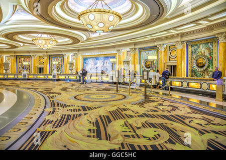 The interior architecture of Caesars Palace, Las Vegas, Nevada Stock ...