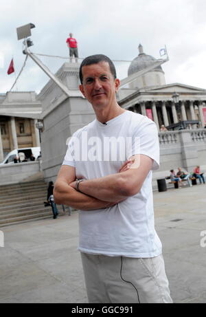 Antony Gormley's One and Other protect, 4th Plinth, Trafalgar Square, London, Britain 6th July 2009. Stock Photo