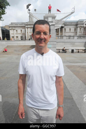 Antony Gormley's One and Other protect, 4th Plinth, Trafalgar Square, London, Britain 6th July 2009. Stock Photo