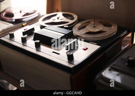 Chisinau, Republic of Moldova - October 04, 2020: Black Soviet Reel To Reel  Tape Recorder Nota 203. Vintage Music Player Stock Video - Video of  mechanic, display: 199850523