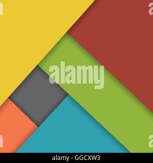 Colorful overlap layer material design background, stock vector Stock Vector