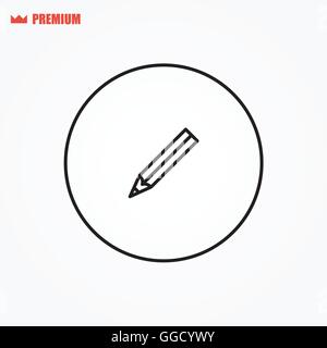 Pen vector icon. Pencil vector icon Stock Vector