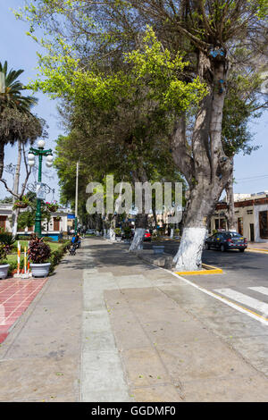 Barranco, Lima - May 10 : side street view of the main square in the Barranco District of Lima, Peru. May 10 2016 Barranco, Lima Stock Photo