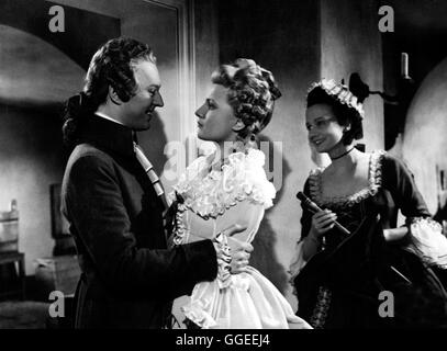 WEN DIE GÖTTER LIEBEN / Deutschland 1942 / Karl Hartl Filmszene mit HANS HOLT (Mozart), IRENE VON MEYENDORFF (Luisa Weber) Regie: Karl Hartl Stock Photo