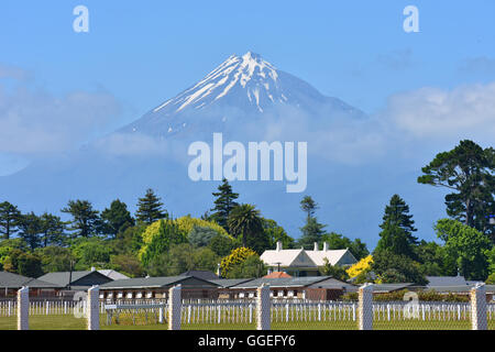 Mount Egmont suburb New Plymouth Taranaki NZ Stock Photo