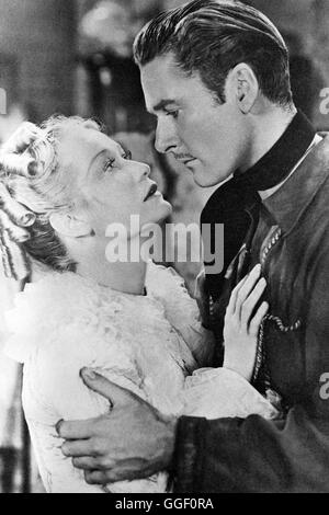 GOLDSCHMUGGEL NACH VIRGINIA / Virginia City USA 1940 / Michael Curtiz Szene mit MIRIAM HOPKINS (Julia Hayne) und ERROL FLYNN (Kerry Bradford). Regie: Michael Curtiz aka. Virginia City Stock Photo