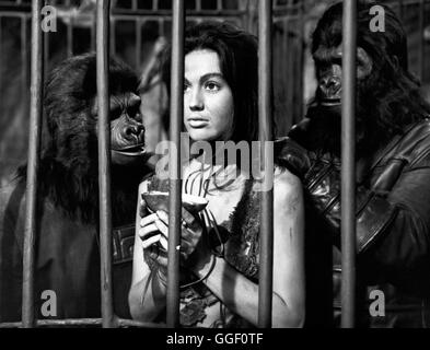 PLANET DER AFFEN / Planet Of The Apes USA 1967 / Franklin J. Schaffner LINDA HARRISON (Nova), in 'Planet der Affen', 1967. Regie: Franklin J. Schaffner aka. Planet Of The Apes Stock Photo