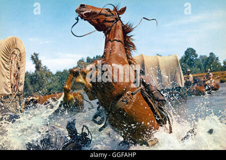 DER WEG NACH WESTEN / The Way West USA 1967 / Andrew V.McLaglen Filmszene: 'The Way West', 1967.  Regie: Andrew V.McLaglen aka. The Way West Stock Photo