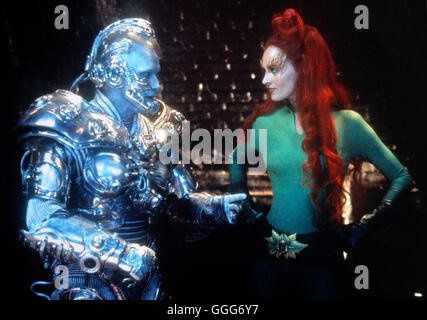 BATMAN & ROBIN / Batman & Robin USA 1997 / Joel Schumacher ARNOLD SCHWARZENEGGER (Mr. Freeze), UMA THURMAN (Poison Ivy), 'Batman & Robin', 1997. Regie: Joel Schumacher aka. Batman & Robin Stock Photo