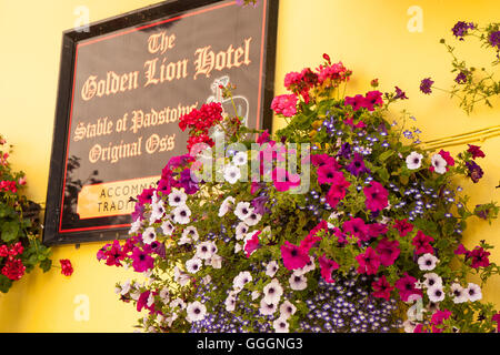 The Golden Lion Hotel, Padstow, England Stock Photo