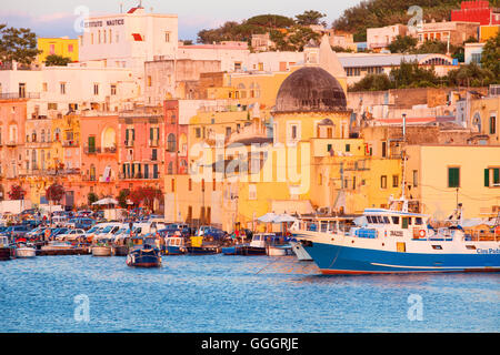 Marina Grande, Procida Island, Bay of Naples, Campania, Italy Stock Photo