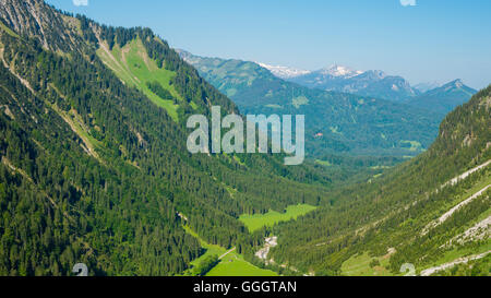 geography / travel, Germany, Bavaria, Oy Valley, a high mountain valley at Oberstdorf, Allgaeu Alps, Allgaeu, Freedom-Of-Panorama Stock Photo