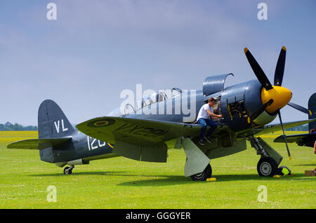 Hawker Sea Fury T Mk20, VX281 G-RNHF, Stock Photo