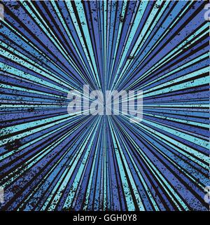 Abstract and retro grunge background design element in blues Stock Vector
