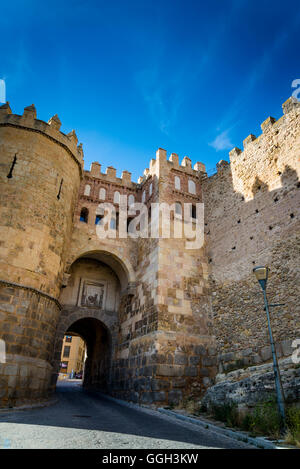 San Andres  Gate in city walls, Segovia, Castilla y Leon, Spain Stock Photo